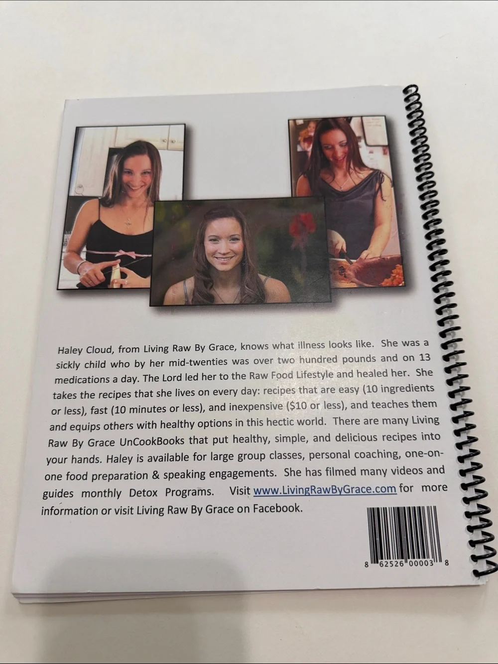 Haley Cloud Living Raw By Grace UnCookBook #4 - Red/Orange Cover